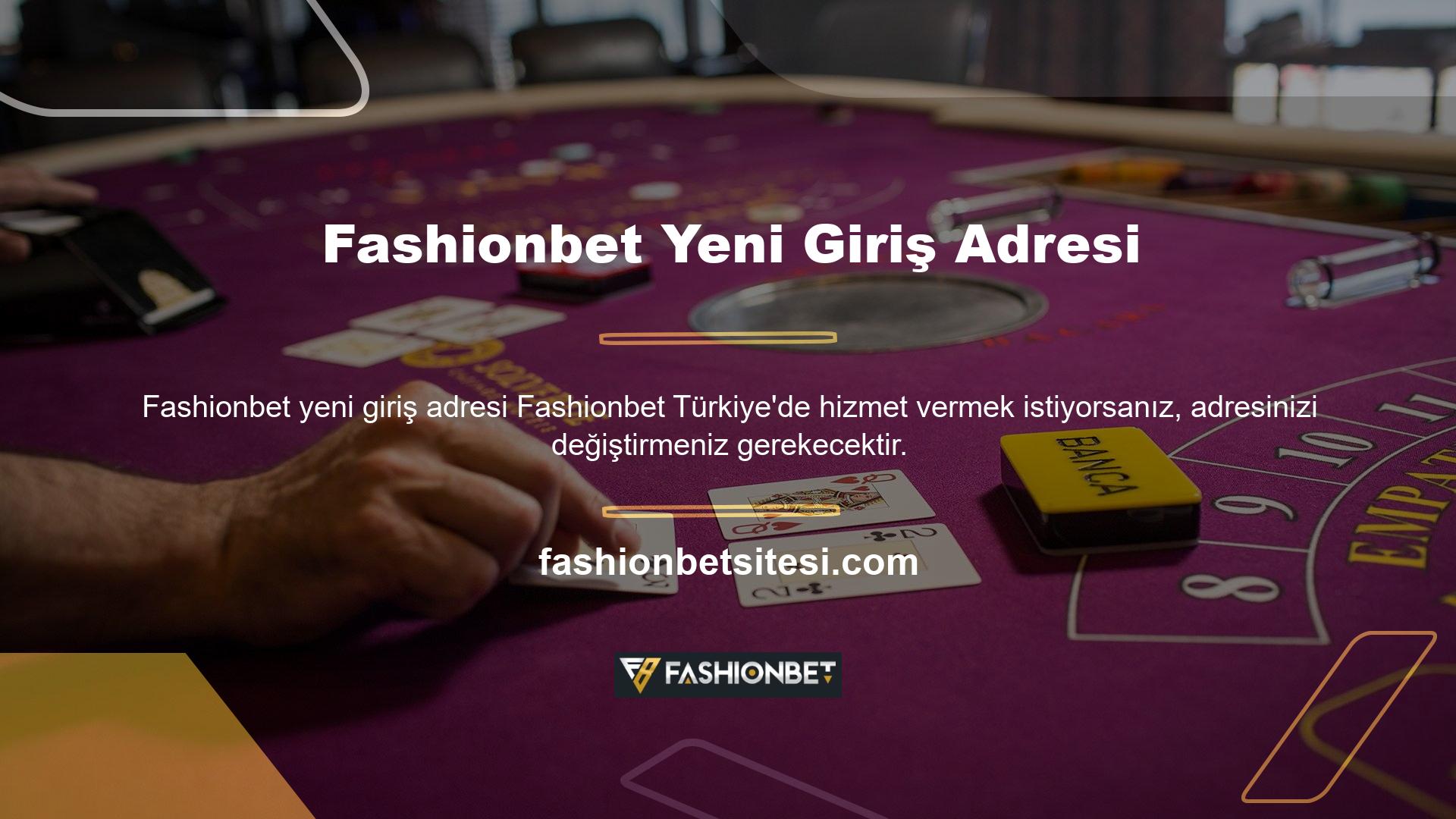 Fashionbet web sitesi Türk casino alanlarında öne çıkmak istiyorsa adresini değiştirmelidir