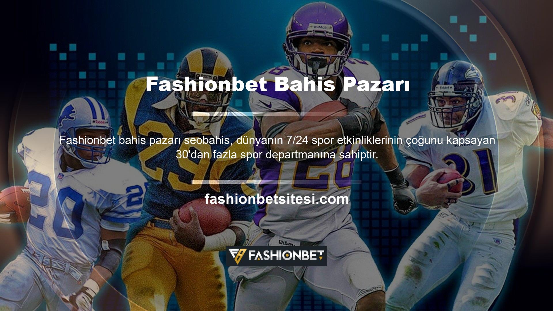 Fashionbet ayrıca sanal oyunlara ve E-spor müsabakalarına bahis yapma imkanı da sunuyor